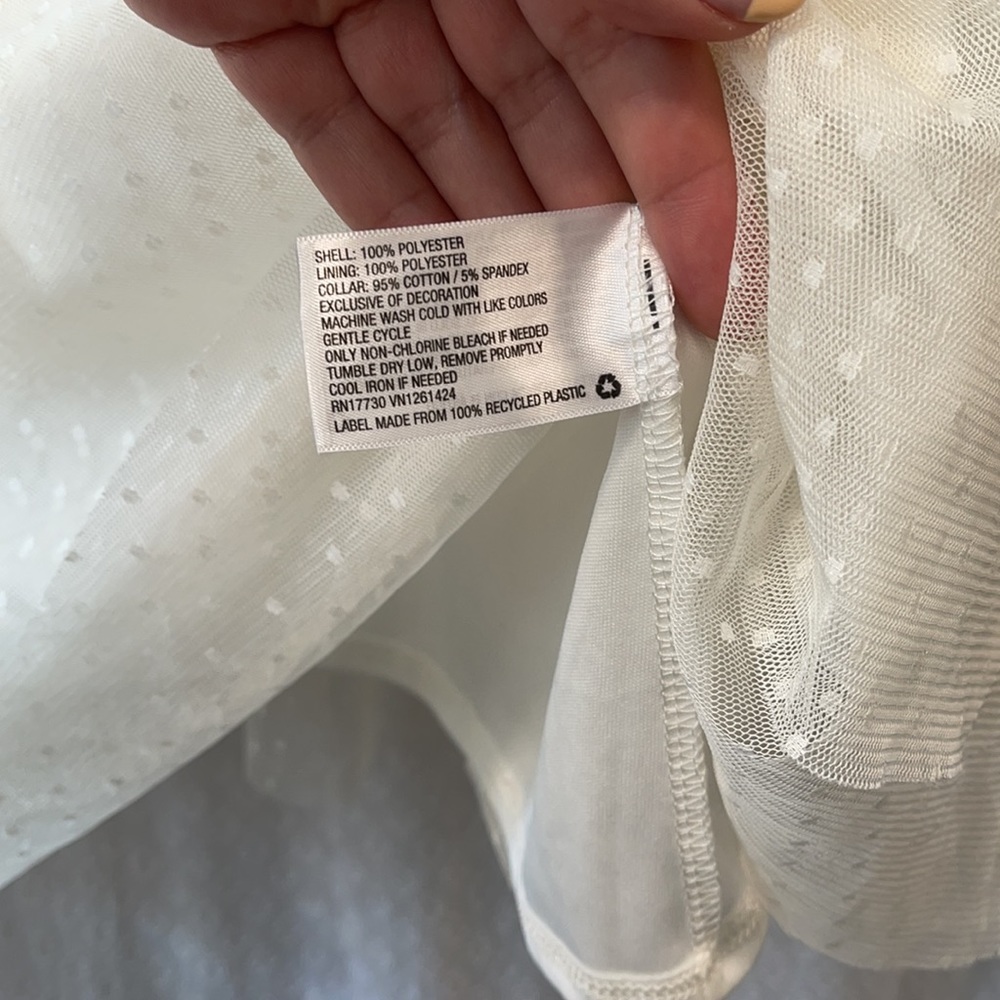 TARGET • Sheer boho blouse LARGE - Picture 3 of 4